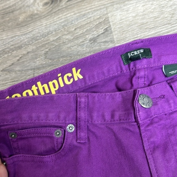 NEW J.Crew Women’s Purple Toothpick Low-Rise Skinny Jeans Sz 26 - Picture 3 of 11